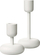 Set shandanësh metalikë Iittala Nappula Small, 2 copa, modernë, të bardhë