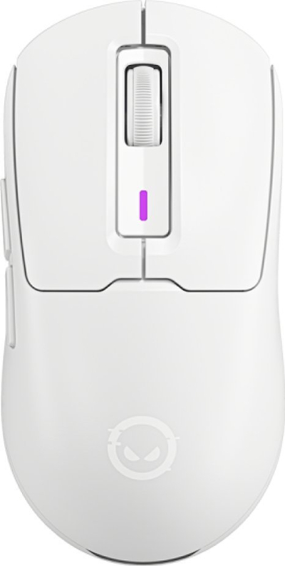Гејминг глушец Lorgar MSA10W, безжичен, до 12000 DPI, бел