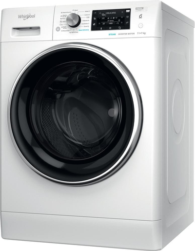 Lavatrice-tharëse Whirlpool FFWDD 1176258 BCV EE, 11/7 kg, 1600 rpm, e bardhë