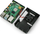 Kuti mbrojtëse JustPi për Raspberry Pi 4B, me ventilator, plastike, e zezë