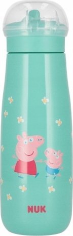 Shishe sportive NUK Mini Me Flip Peppa Pig, 450ml, 12m+, shumëngjyrëshe