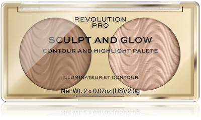 Paletë konture për fytyrë Revolution Sculpt and Glow Desert Sky PRO, 4 g
