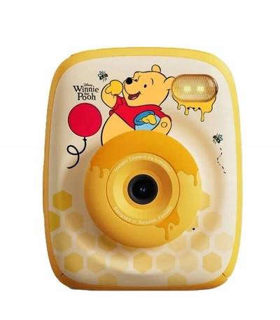 Aparat fotografik fëmijësh Kiimento P2, 48MP, printer foto 1080p, i verdhë Disney Winnie the Pooh
