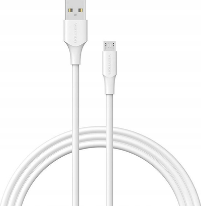 Kabllo USB në Micro USB Vention, 2A, 3m, e bardhë