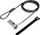 Kabllo sigurie LogiLink NBS010, Noble Wedge Lock, me çelës, argjendtë