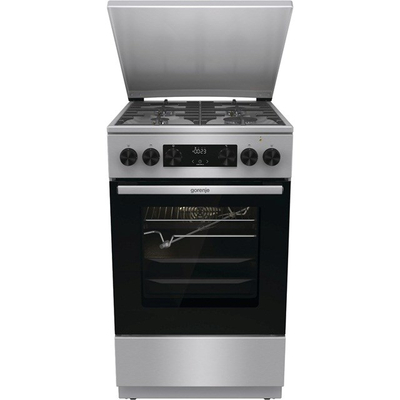 Shporet me gaz dhe elektricitet Gorenje GKS5C71XF, furrë 70L, klasa energjisë A, inox