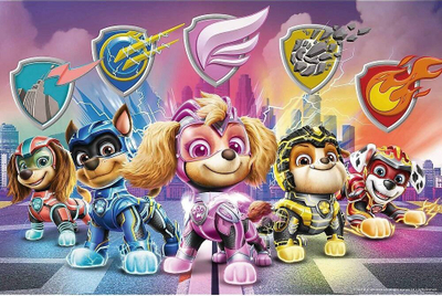 Puzzle për kalamaj TREFL Puppy Mission, 24 copa maxi, PAW Patrol Mighty Movie, shumëngjyrësh