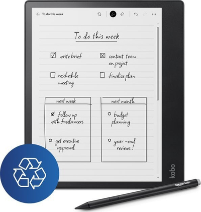 Електронски читач Кобо Елипса 2Е пакет, 10.3", 32GB, црн