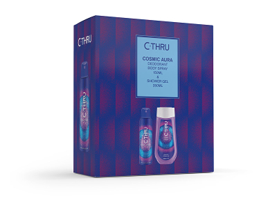 Set C-THRU Cosmic Aura deodorant 150 ml + xhel dushi 250 ml