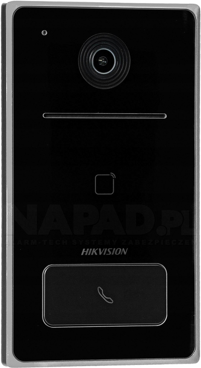 Stacion dere interkomi Hikvision Pro Series DS-KV6133-ME1, montim sipërfaqësor, me kamerë, i zi