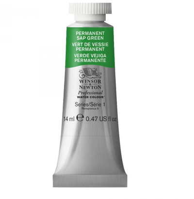 Bojë uji profesionale Winsor and Newton Professional Watercolour, Permanent Sap Green, 14ml