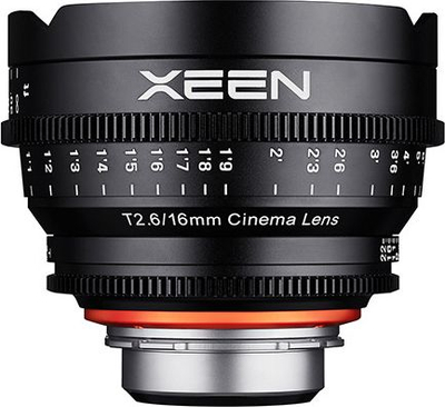 Objektiv kinemaje XEEN Cinema 16mm T2.6, Canon EF, Full Frame, i zi