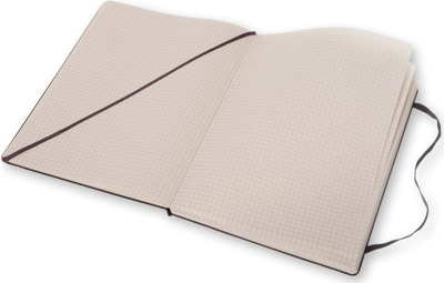 Fletore Moleskine Classic XL, 19x25 cm, faqe me katrorë, e zezë