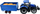 Играчка трактор Bburago New Holland T7040, размер 1:32, со приколка, сина
