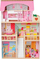Дрвена куклена куќа Enero Toys Wooden LED Dollhouse XXXL, 60x33x90cm, со LED, шарена