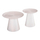 Set Sedge 2 tavolina kafe rrumbullakët Φ90&Φ40cm (HM11944)