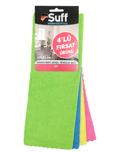 Leckë mikrofibër Suff Rose, 32x32/210gr, 4x 5copë
