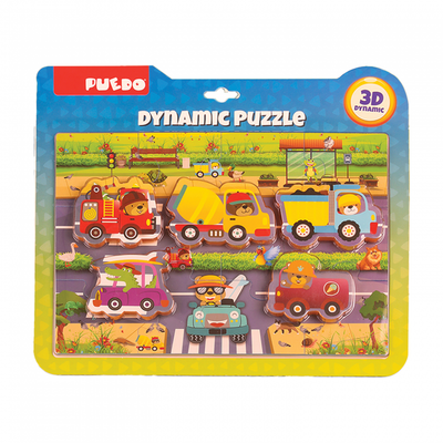 Puzzle trafiku Puedo, 17 pjesë, shkumë EVA, shumëngjyrësh