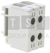 Bllok shpërndarës TST WLZ35, 160A, deri 50mm², gri