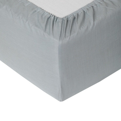 Çarçaf fitted OKKO, polikoton, 200x200x25 cm, gri