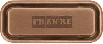 Aksesor tejmbushës lavamani Franke Rectangular, formë katrore, PVD, bakër