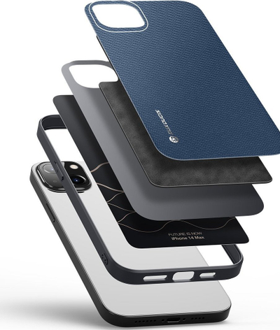 Kapak telefoni Dux Ducis Fino për iPhone 14 Plus, najlon, rezistent ndaj goditjeve, blu