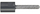 Freza diamant KWB, 8 mm, me shank M14, gri