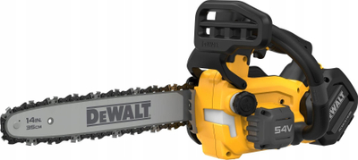 Sharrë zinxhir krasitëse Dewalt FlexVolt DCMCST635X1-QW, 54V, shabllon 35 cm, me bateri 3Ah, e verdhë
