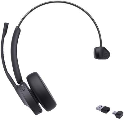 Kufje zyre Yealink BH70 Mono Teams, USB A C, me mikrofon, të zeza