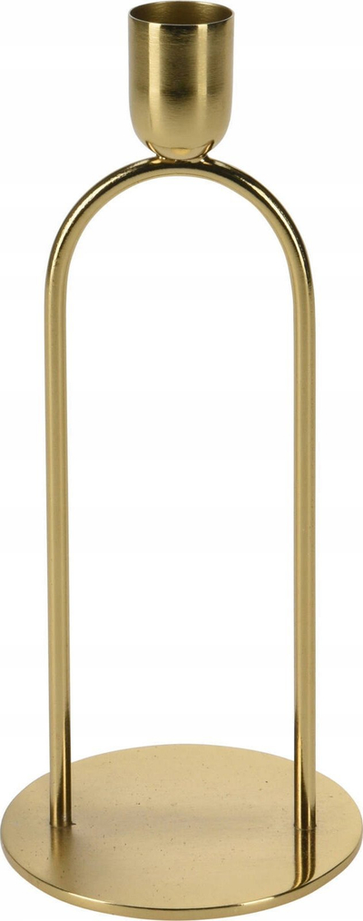 Mbajtëse qiriri Home & Styling Collection, 20 cm, metal, ngjyrë ari
