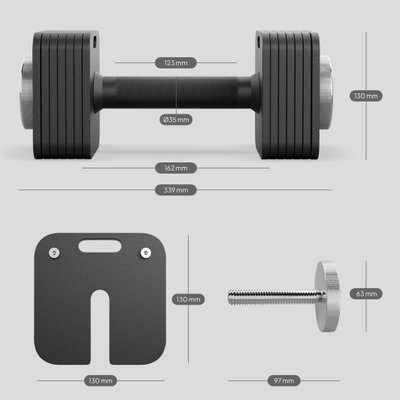 Zipro Прилагодлива Гантера од Леано Железо, 16 kg