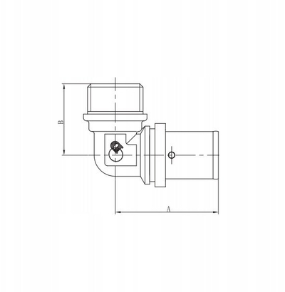 Bërryl PEX Diamond Press, 25mm x 3/4", bronz i nikluar, femën