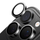 Mbrojtës kamere Torras Lensguard për iPhone 16 Pro, xham 0.25mm, shumërezistent, i zi