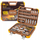 Set veglash me çelësa tubash dhe ratchet 109 copë, 1/2" 1/4", 4-22 mm, argjendtë