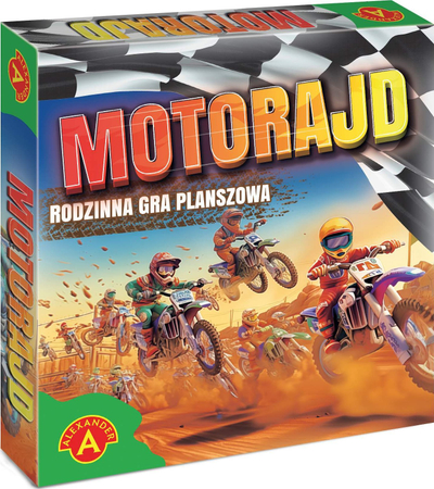 Lojë tavoline Alexander The Game Motorcycle, për familje, me temë motorësh, shumëngjyrëshe