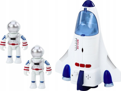 Lodër anije kozmike Spaceship Cosmonaut, me drita dhe zëra, e bardhë