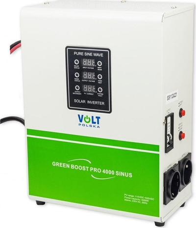 Invertor solar Volt Polska GREEN BOOST PRO 4000 SINUS, 4000W, 110 500VDC, jeshil