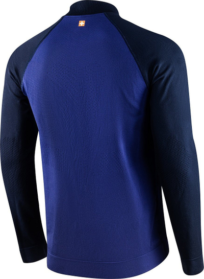 Bluzë sportive ATHLETIC LS14080 për burra, termoaktive, me mëngë t’gjata, blu e errët