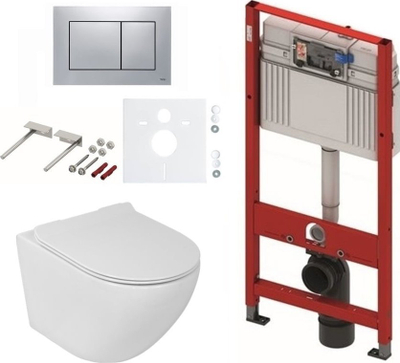 Kornizë e fshehtë WC TECE TECEprofil Frame Octa II, sisternë slim 7L, lartësi 112 cm