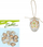 Dekor vezësh Pashke MFP Easter Decoration, plastikë 4cm, set me 12 kokrra, me lule të arta