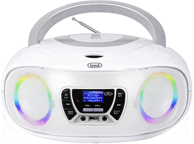 Radio portative Trevi CMP 583 DAB, CD/MP3, e bardhë