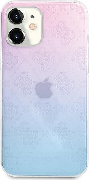 Mbulesë telefoni Guess GUHCP12S3D4GGBP, për iPhone 12 mini 5.4", 4G 3D Pattern, blu roze