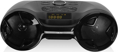Radio Akai APRC-20BG me Bluetooth, USB, SD, FM, e zezë