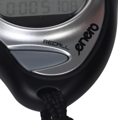 Kronometër elektronik Enero 100-time, 100 kohë të ndërmjetme, ekran LCD, i zi