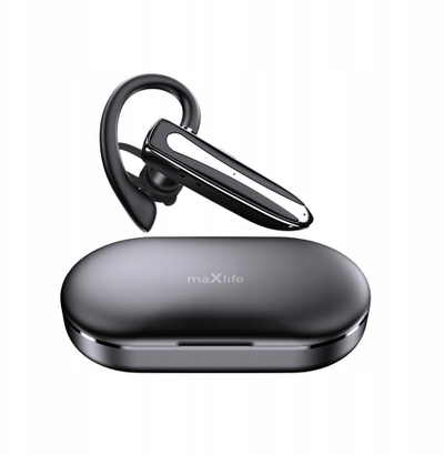 Kufje Bluetooth Maxlife MXBH 01, wireless, me kuti karikimi, të zeza