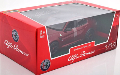 Maket makine Bburago Alfa Romeo Giulia GTA 2020, shkalla 1:18, Rosso GTA