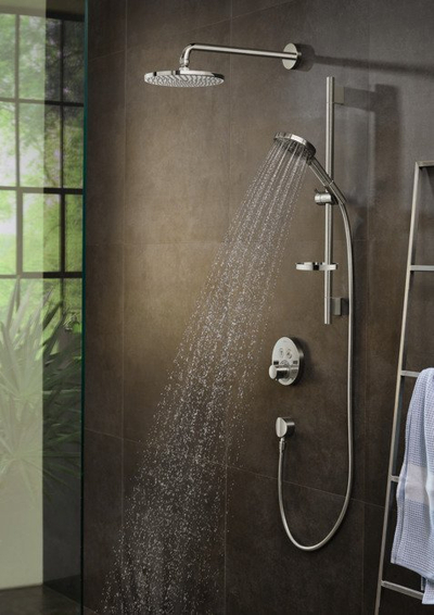 Dush fikse Hansgrohe Raindance Select S 240, krah 390mm, PowderRain, krom