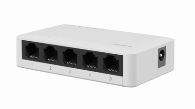 Switch rrjeti Gembird NSW-G5-01, 5 porte, Gigabit, i bardhë