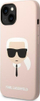 Këllëf telefoni Karl Lagerfeld Silicone Karl's Head për iPhone 14 Plus 6.7", rozë