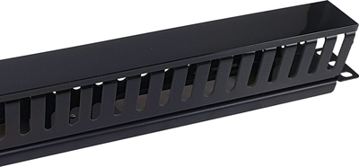 Panel menaxhimi kabllosh Equip 19", për rack, i zi